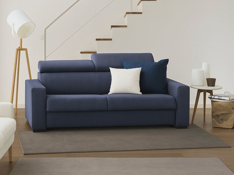 Divano elegante blu 160x95x85h cm - Nukualofa