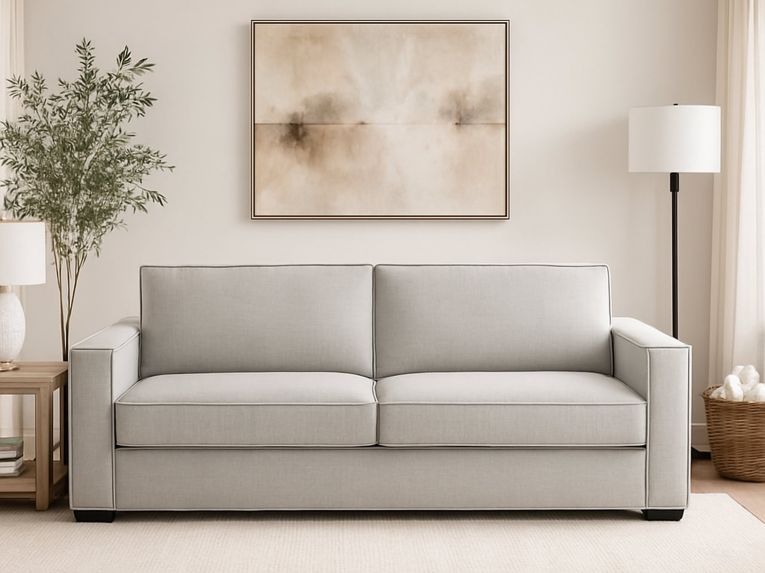 Divano elegante grigio 200x95x90h cm - Eletta
