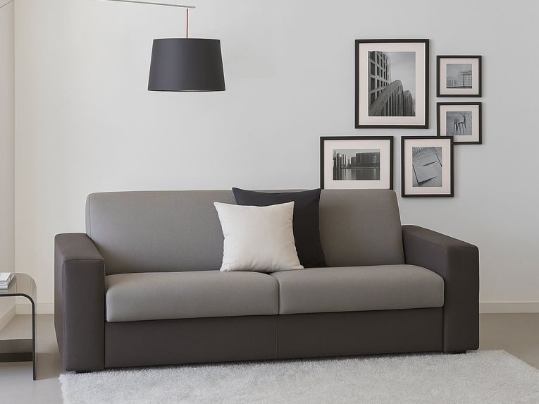 Divano elegante grigio e antracite 200x95x90h cm - Azier