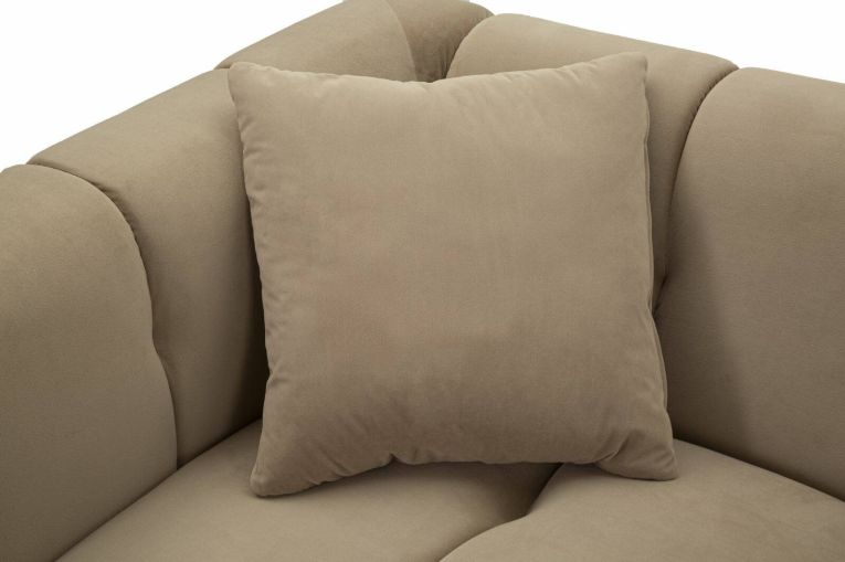 Divano elegante grigio e oro 81x155x71h cm - Gandolfo