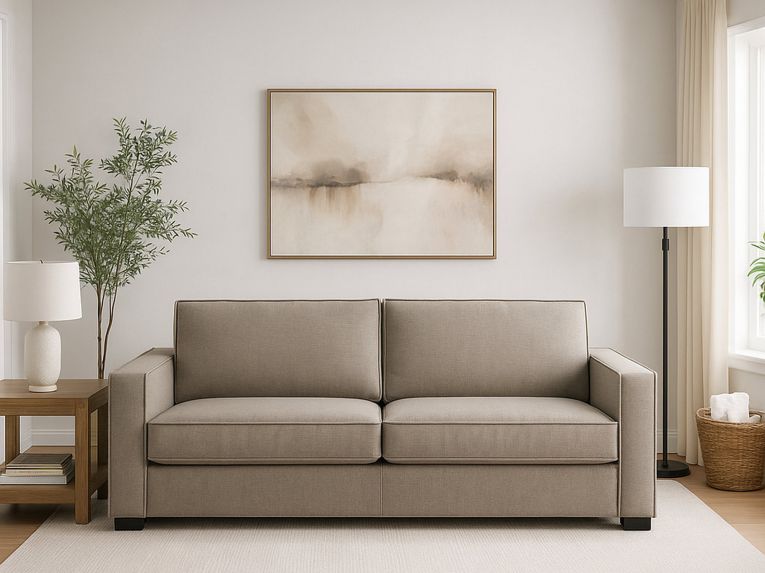 Divano elegante tortora 180x95x90h cm - Arki