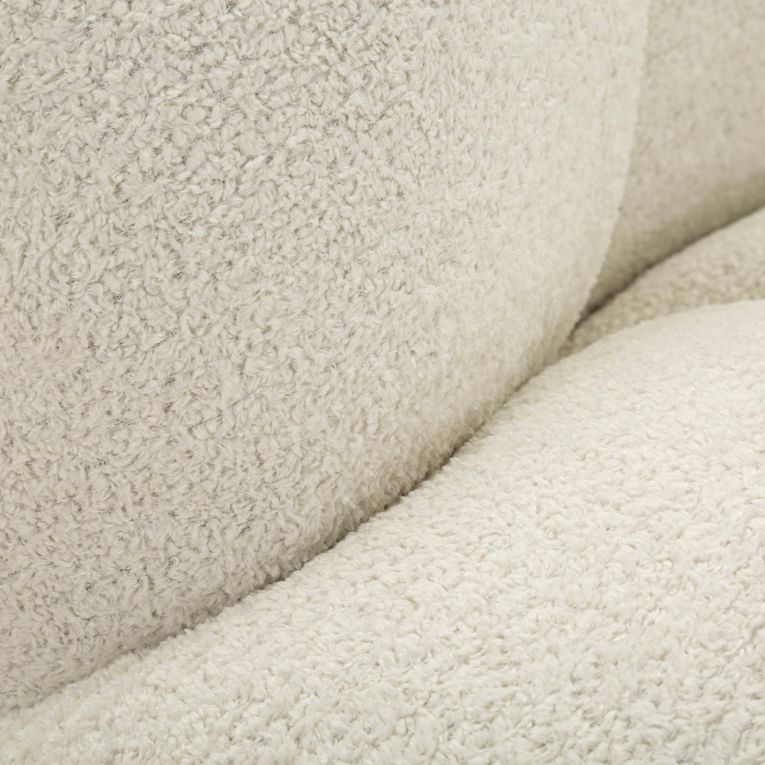 Divano Fisso 2 Posti Bianco Posti a Sedere 2 Materiale Struttura in Legno Nobilitato 82x58x147h cm, Altezza Seduta 40 cm - Alchi