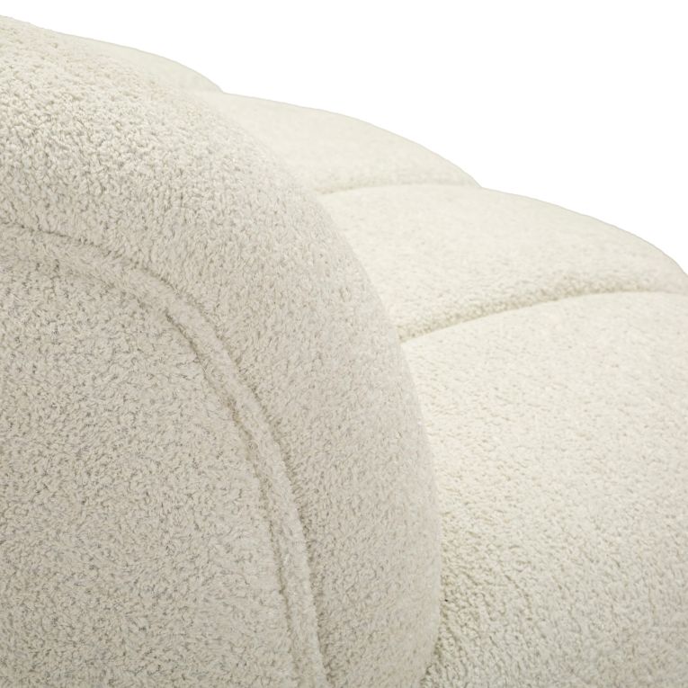 Divano Fisso 2 Posti Bianco Posti a Sedere 2 Materiale Struttura in Legno Nobilitato 82x58x147h cm, Altezza Seduta 40 cm - Alchi