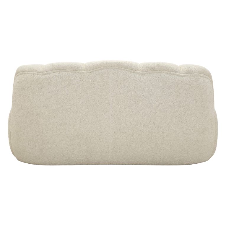 Divano Fisso 2 Posti Bianco Posti a Sedere 2 Materiale Struttura in Legno Nobilitato 82x58x147h cm, Altezza Seduta 40 cm - Alchi