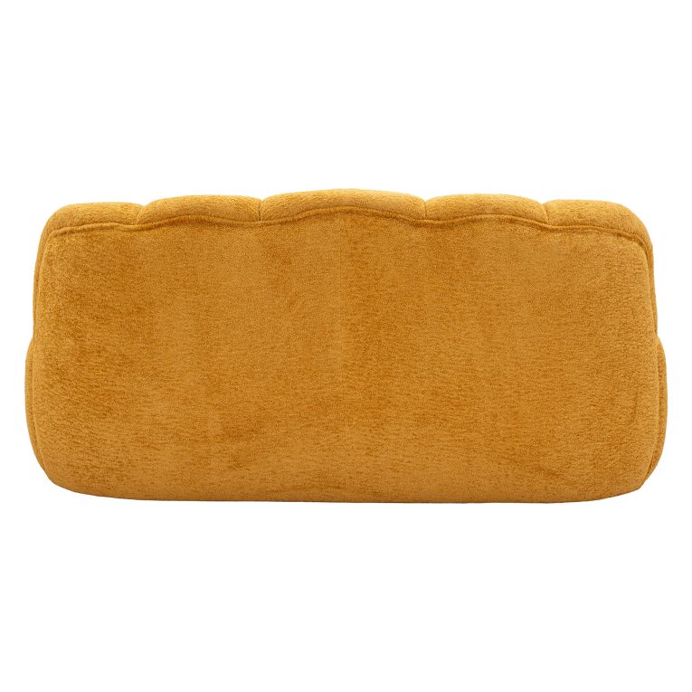 Divano Fisso 2 Posti Giallo Senape Posti a Sedere 2 Materiale Struttura in Legno Nobilitato 82x58x147h cm, Altezza Seduta 40 cm - Alchi