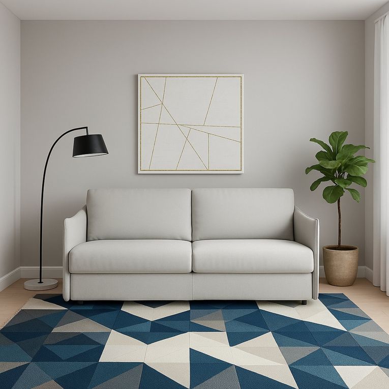 Divano Fisso 2 Posti Grigio Chiaro Sfoderabile Idrorepellente 160x95x90h cm, Lavabile Made in Italy - Monleale