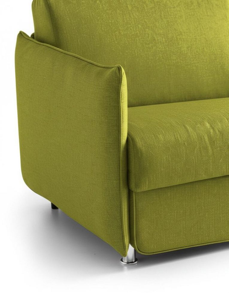 Divano fisso 2 posti Monleale, 160x95 h90 cm, Verde