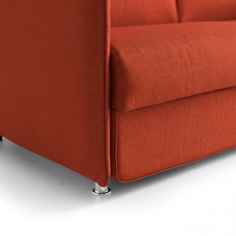 Divano fisso 2 posti Varedo, 180x95 h90 cm, Arancione
