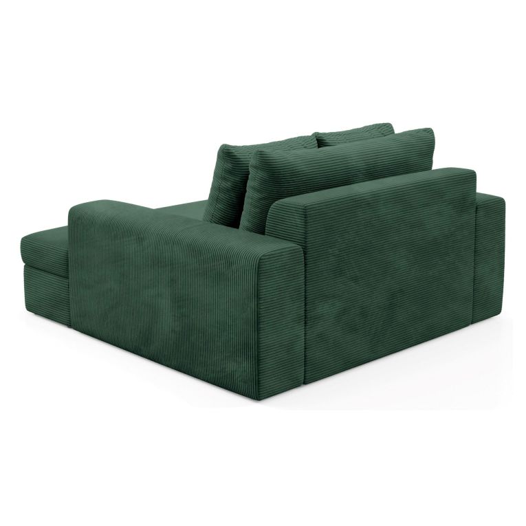 Divano Fisso 2 Posti Verde Cuscini Sfoderabili Braccioli 162x167x86h cm, Posti a Sedere 2 - Comazzo