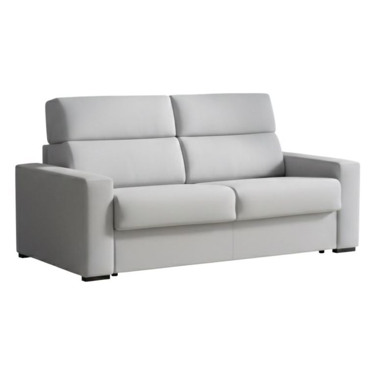Divano fisso 3 posti Ozegna, 220x95 h100 cm, Grigio