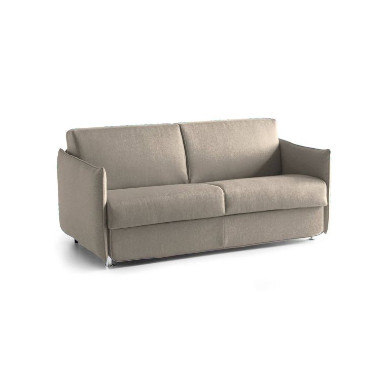 Divano fisso 3 posti Severo, 200x95 h90 cm, Tortora