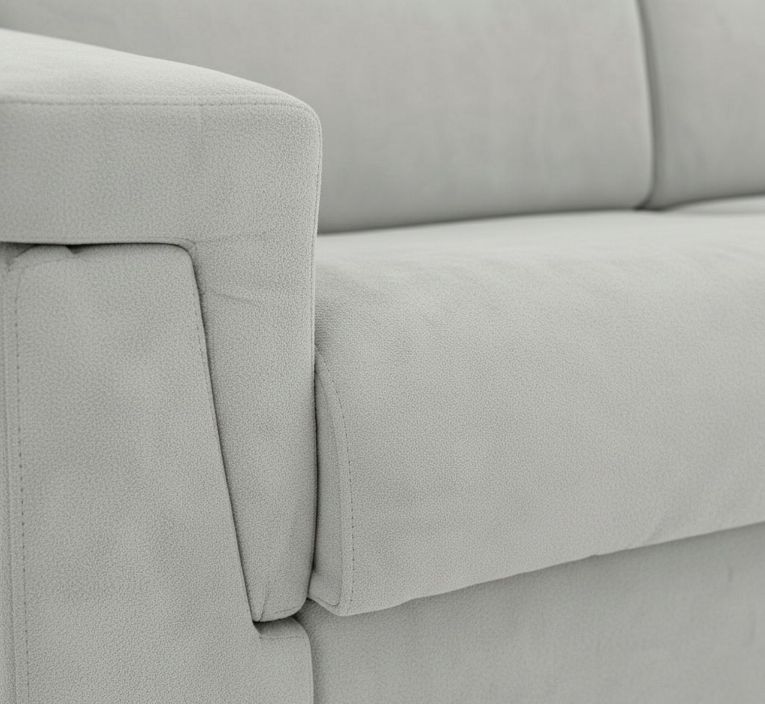Divano lavabile grigio chiaro 205x95x100h cm - Flaibano
