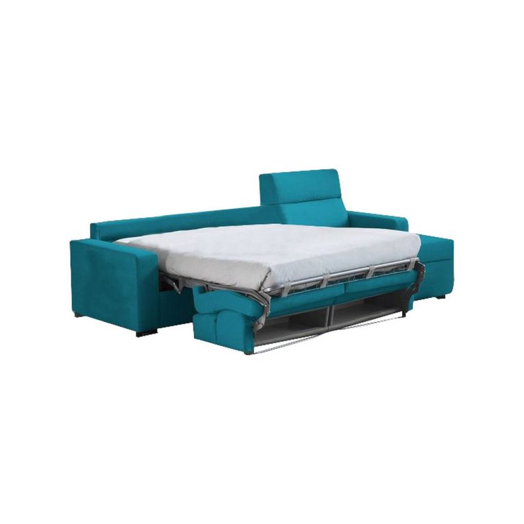 Divano letto 2 piazze azzurro 280x160cm - Celleno
