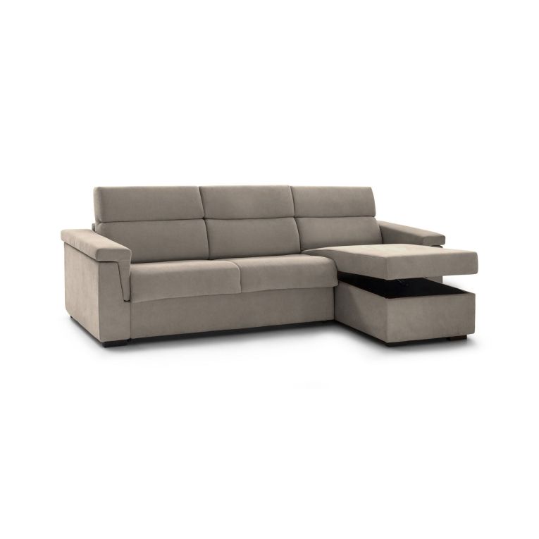 Divano letto 2 piazze tortora 285x160cm - Esca