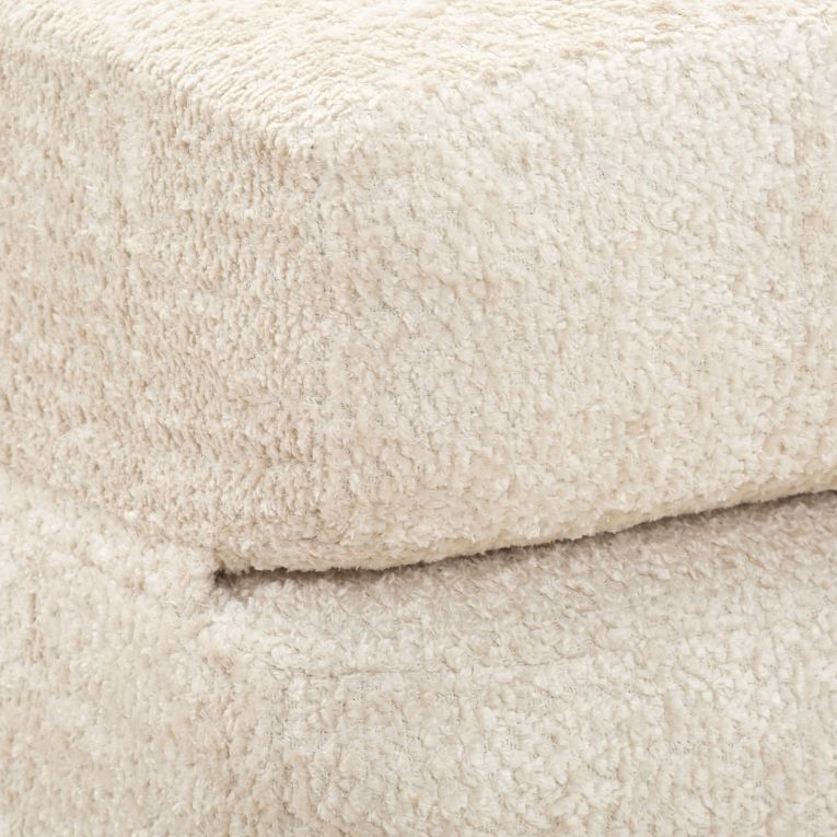 Divano Letto 2 Posti Bianco Reclinabile Apertura a Ribalta 31x31 cm, Posti a Sedere 2 - Albayz
