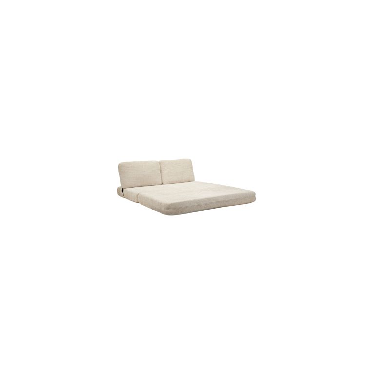 Divano Letto 2 Posti Bianco Reclinabile Apertura a Ribalta 31x31 cm, Posti a Sedere 2 - Albayz