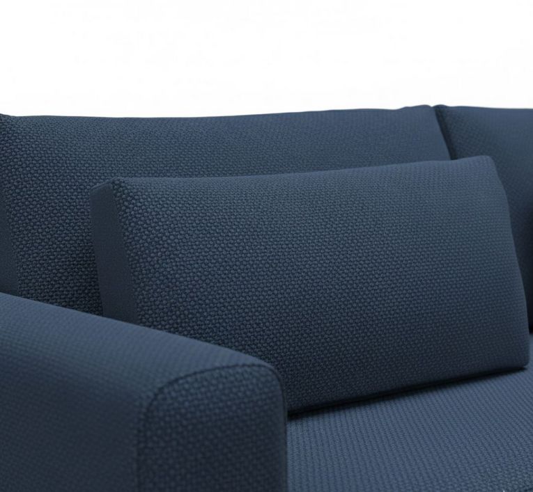 Divano Letto 2 Posti blu Contenitore di Apertura a Libro 240x105 cm, Reclinabile - Erbezzo