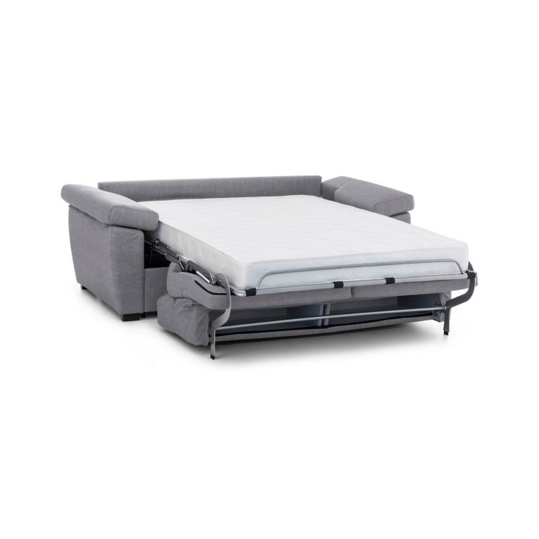 Divano letto 2 posti Contrada, 205x95 h100 cm, Grigio