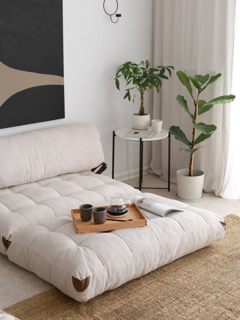 Divano letto 2 posti Dysnomia, Sofà trasformabile, Divanetto per ospiti, Poltrona letto contenitore, 120x75 h79 cm, Bianco