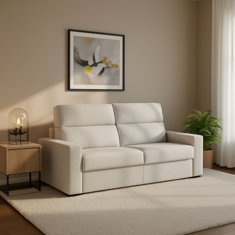 Divano letto 2 posti Ecate, 200x95 h100 cm, Grigio