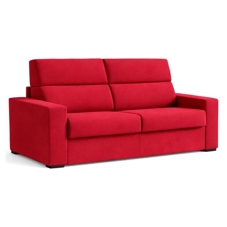 Divano letto 2 posti Ecate, 200x95 h100 cm, Rosso