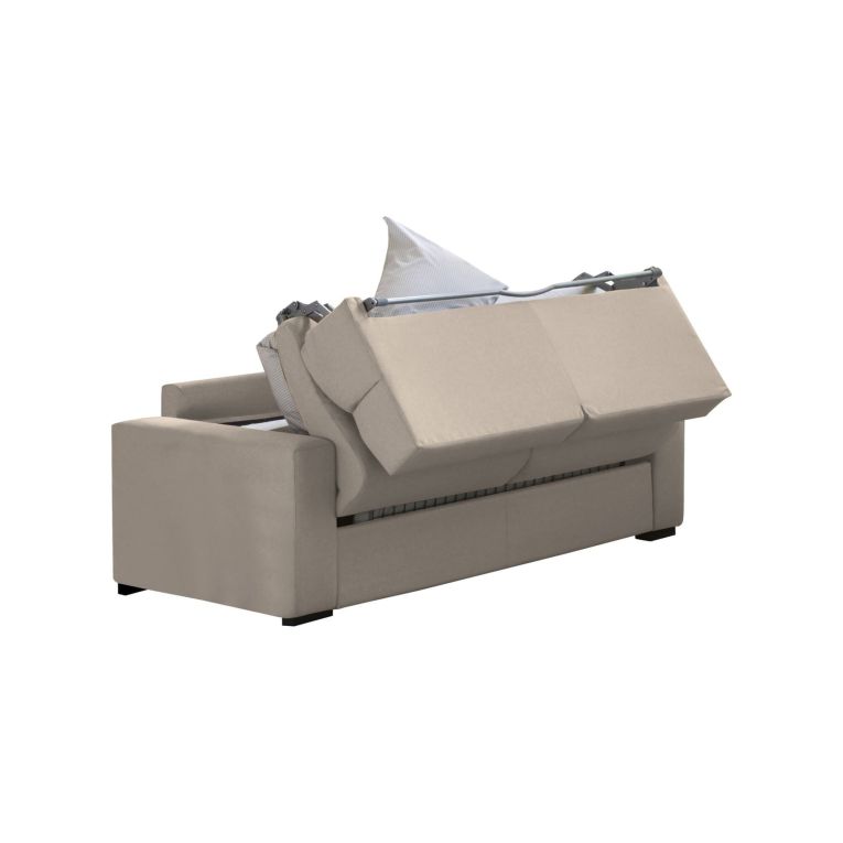 Divano letto 2 posti Ecate, 200x95 h100 cm, Tortora