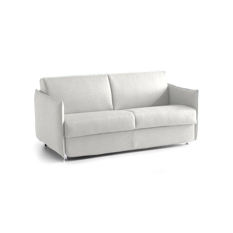 Divano letto 2 posti Follina, 160x95 h90 cm, Grigio chiaro