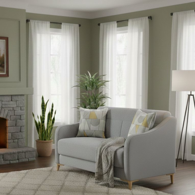 Divano Letto 2 Posti Grigio Chiaro Contenitore 142x90 cm, Lavabile - Propata