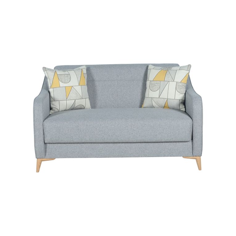 Divano Letto 2 Posti Grigio Chiaro Contenitore 142x90 cm, Lavabile - Propata