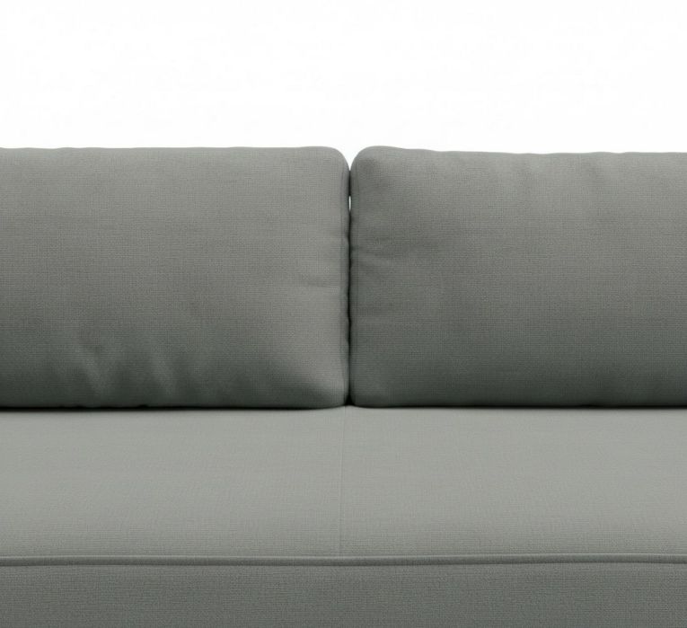 Divano Letto 2 Posti Grigio Contenitore Cuscini Sfoderabili 210x106 cm, Reclinabile - Brugnato
