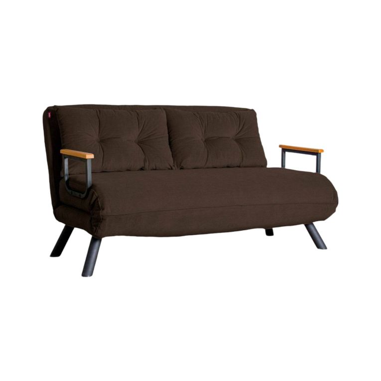 Divano letto 2 posti marrone 133x78cm - Calvin