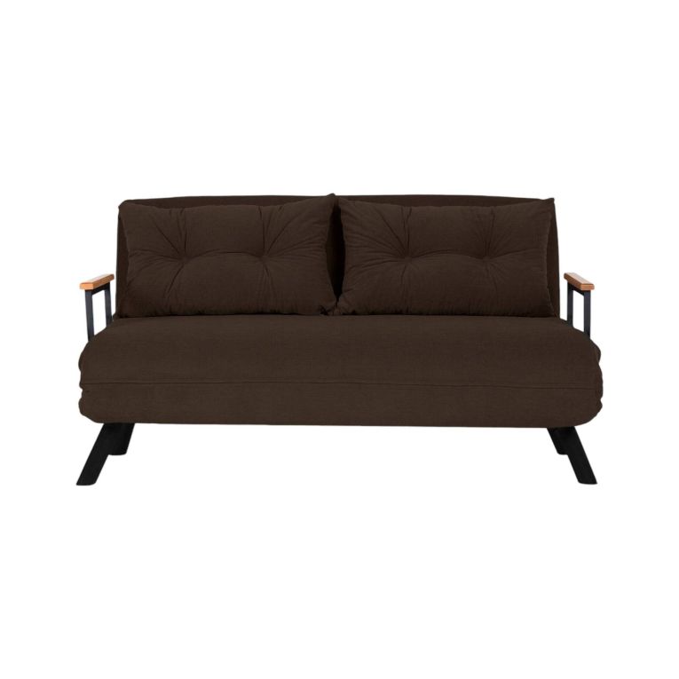 Divano letto 2 posti marrone 133x78cm - Calvin