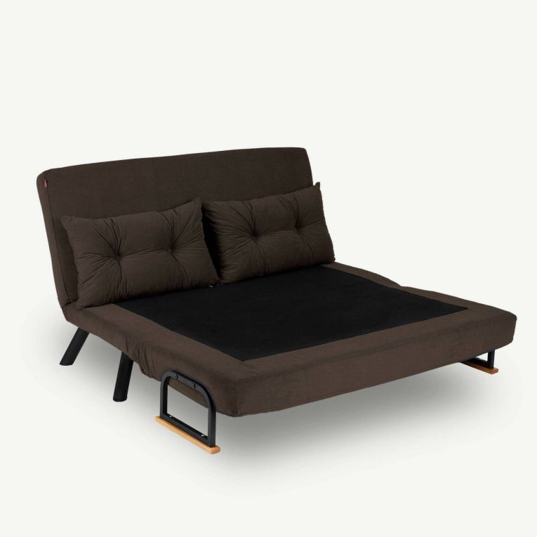 Divano letto 2 posti marrone 133x78cm - Calvin
