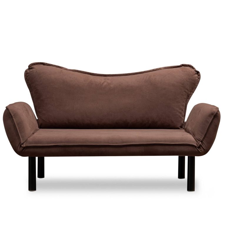 Divano letto 2 posti marrone 140x65cm - Hone