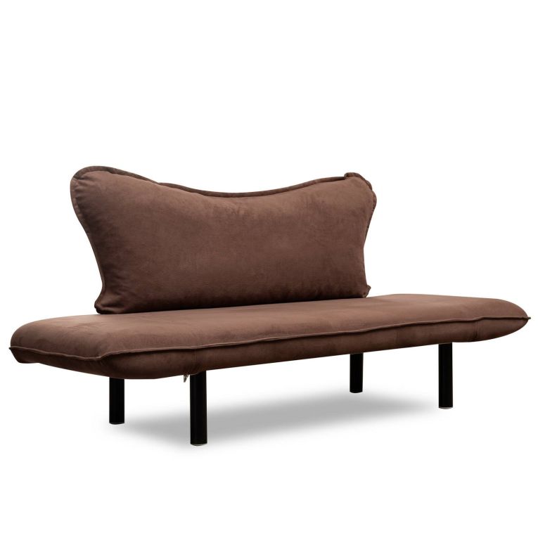 Divano letto 2 posti marrone 140x65cm - Hone