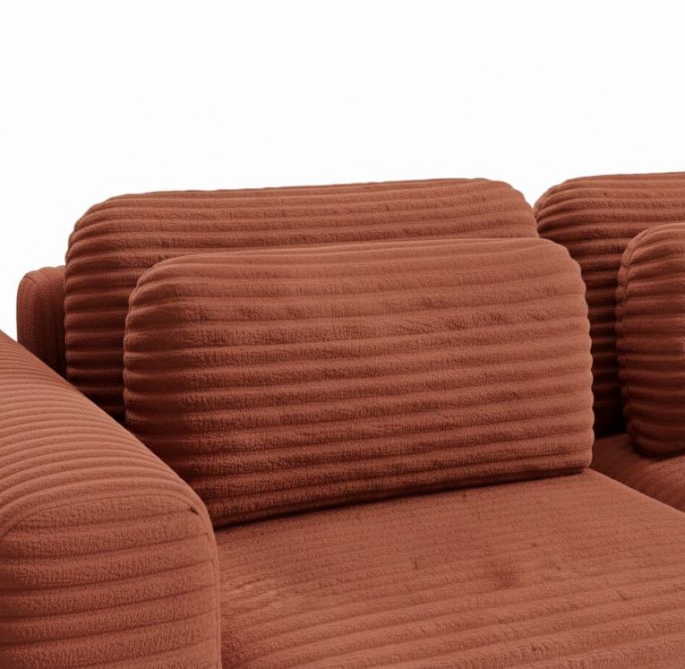 Divano Letto 2 Posti Rosso Contenitore di Apertura a Libro 266x121 cm, Reclinabile - Golgi