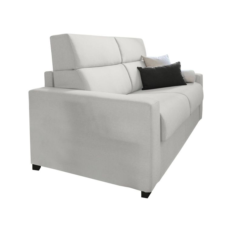 Divano letto 2 posti Sonico, 200x95 h100 cm, Grigio chiaro