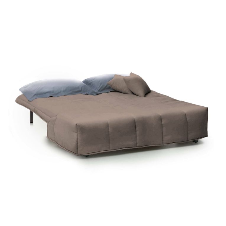 Divano letto 2 posti tortora 125x90cm - Ariska
