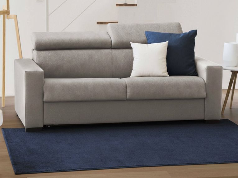 Divano letto 2 posti tortora 160x95cm - Alinia