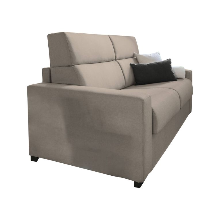Divano letto 2 posti tortora 200x95cm - Sonico
