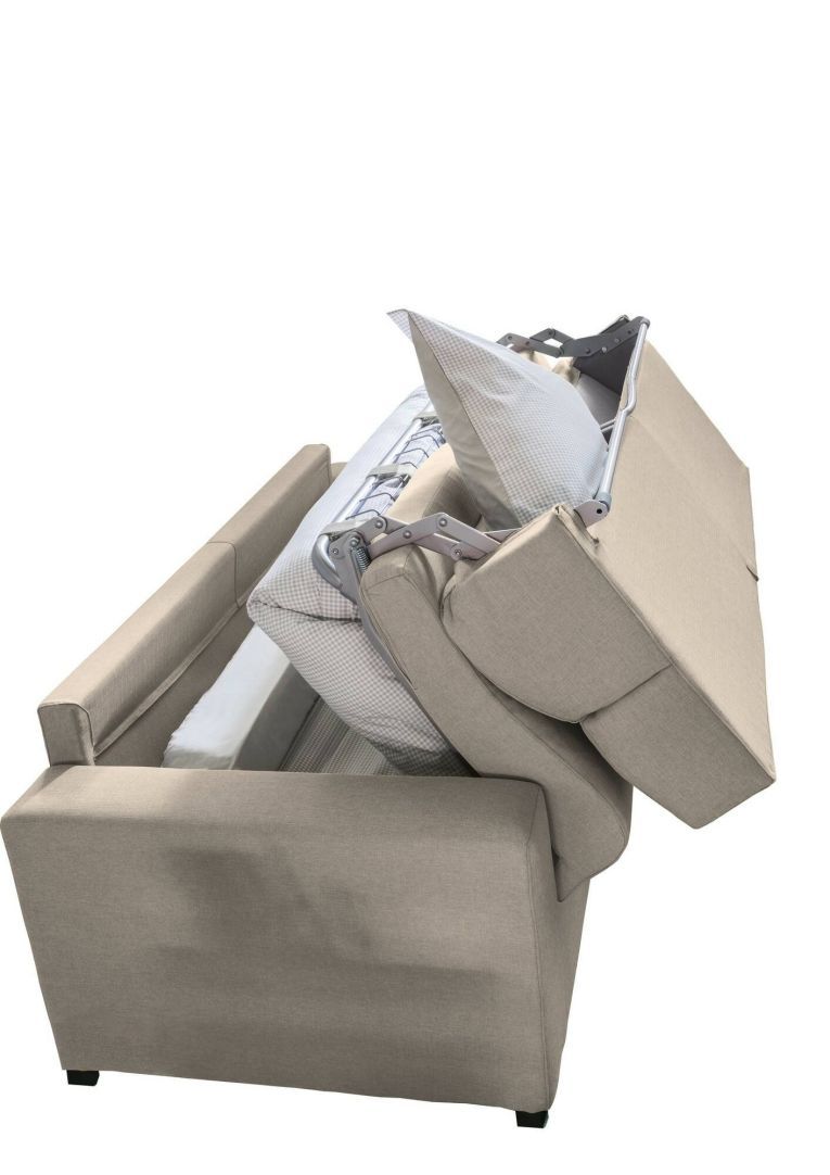 Divano letto 2 posti tortora 200x95cm - Sonico