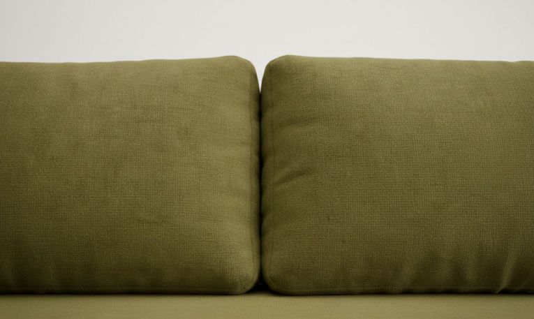 Divano Letto 2 Posti Verde Contenitore Cuscini Sfoderabili 210x106 cm, Reclinabile - Brugnato