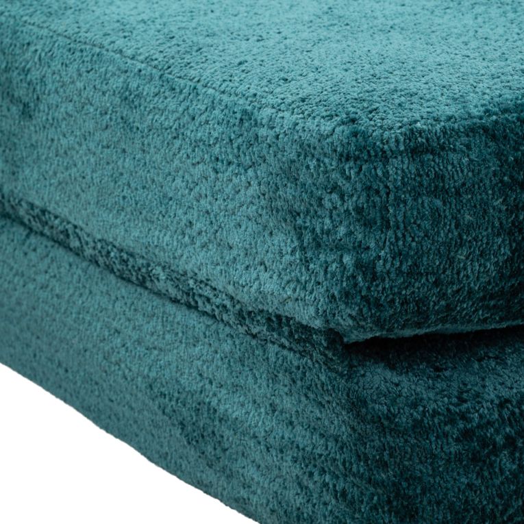 Divano Letto 2 Posti Verde Petrolio Reclinabile Apertura a Ribalta 31x31 cm, Posti a Sedere 2 - Albayz