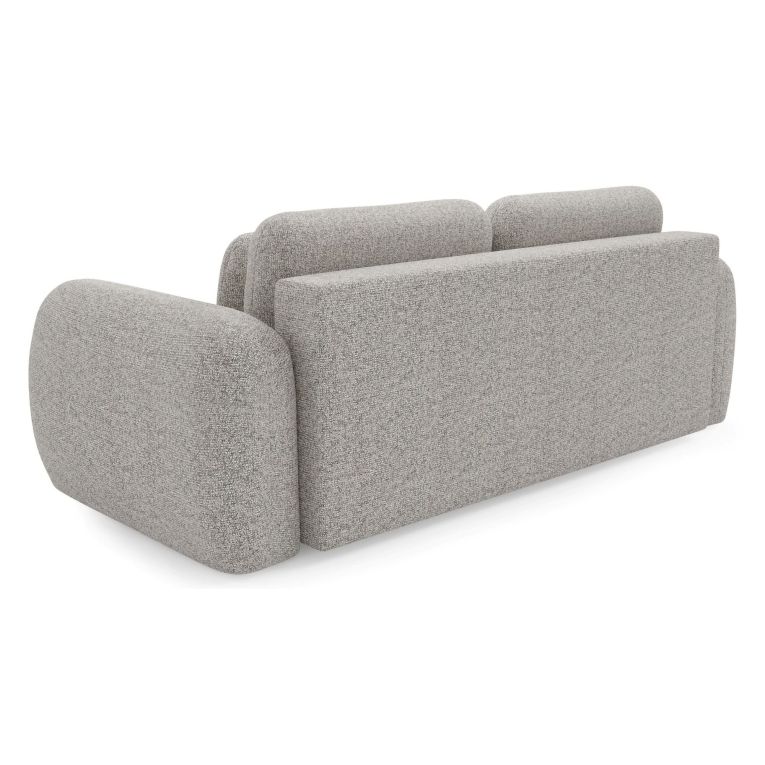 Divano Letto 3 Posti Beige Contenitore di Apertura a Libro 266x121 cm, Reclinabile - Sessame