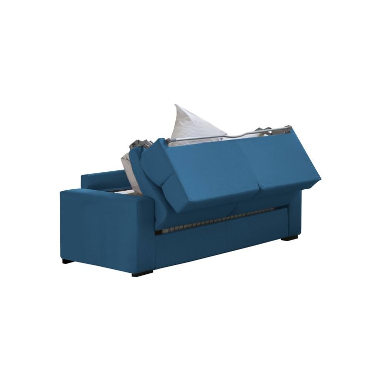 Divano letto 3 posti blu 220x95cm - Marcon