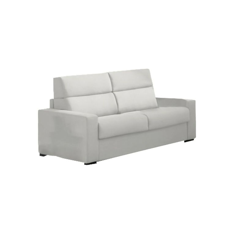 Divano letto 3 posti grigio chiaro 220x95cm - Quindici