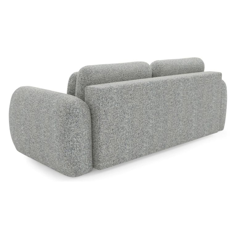 Divano Letto 3 Posti Grigio Contenitore di Apertura a Libro 266x121 cm, Reclinabile - Sessame