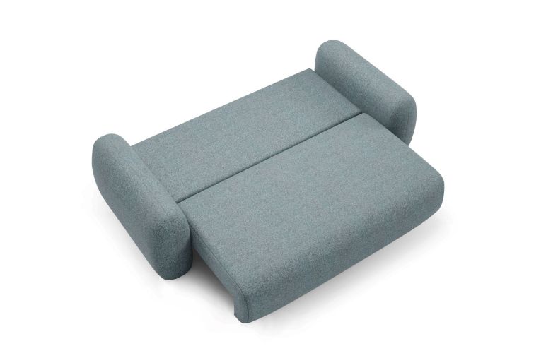 Divano Letto 3 Posti Grigio Scuro Contenitore di Apertura a Libro 266x121 cm, Reclinabile - Sessame