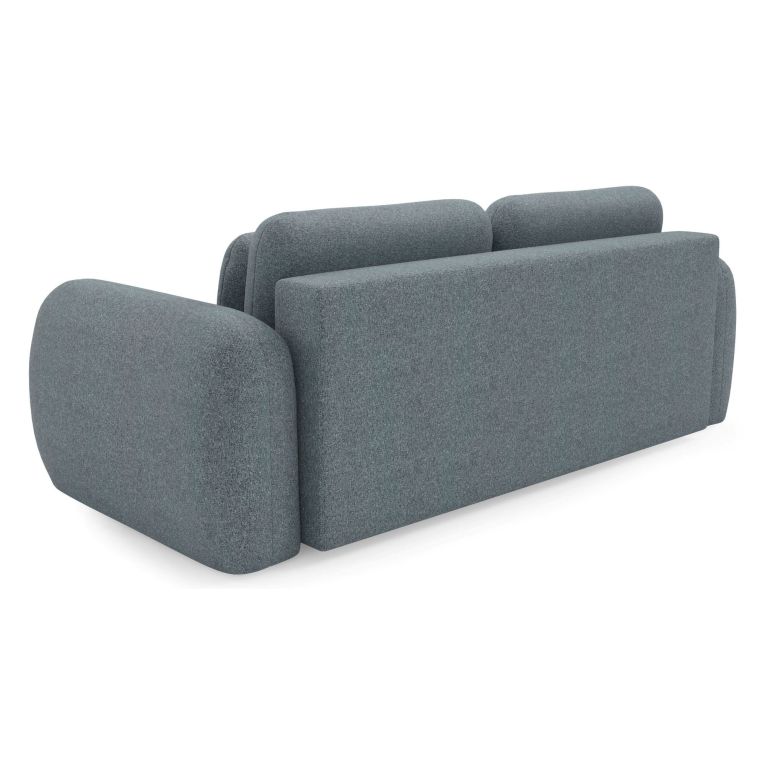 Divano Letto 3 Posti Grigio Scuro Contenitore di Apertura a Libro 266x121 cm, Reclinabile - Sessame