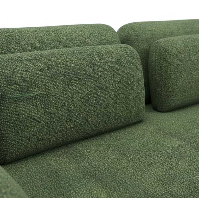 Divano Letto 3 Posti Verde Contenitore di Apertura a Libro 266x121 cm, Reclinabile - Sessame